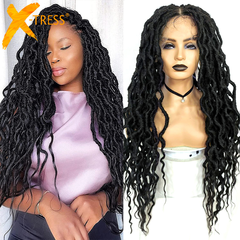 X-TRESS Synthetic Long Braided Wigs For Black Wo..
